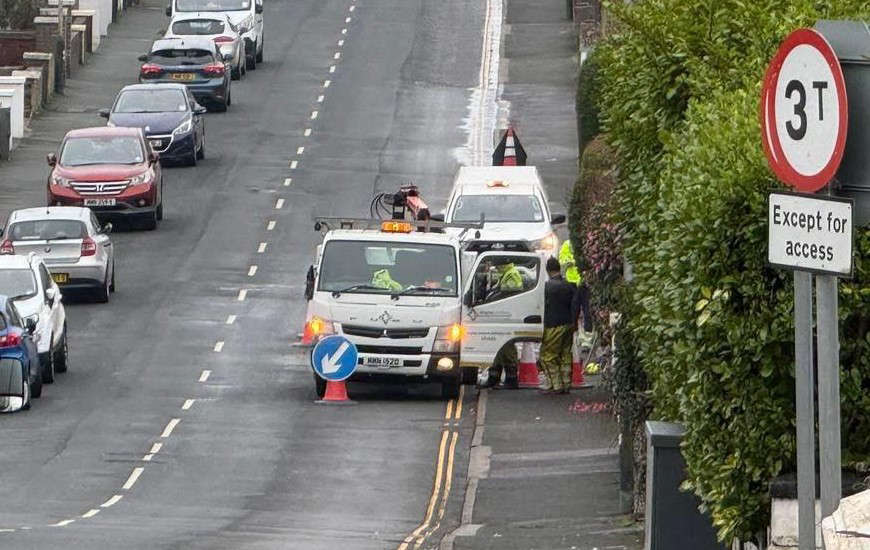 Burst water main disrupts Onchan supply