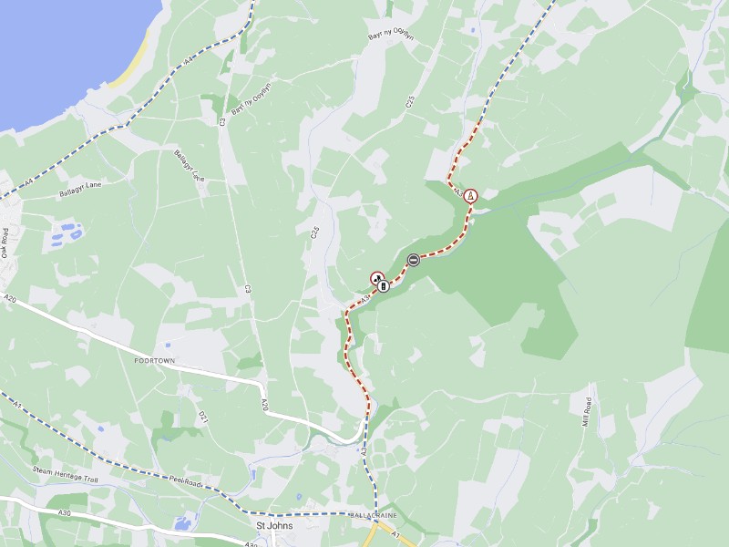 Daily closures at Ballig Bridge from tod