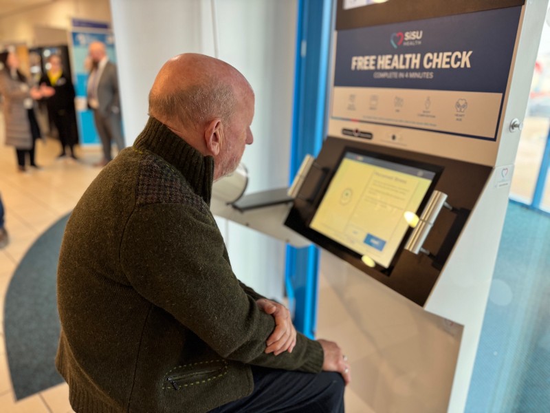 First self-service health station goes l