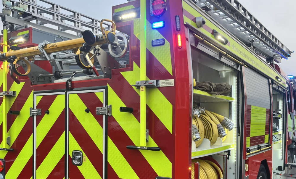 Garage blaze in the early hours of this 