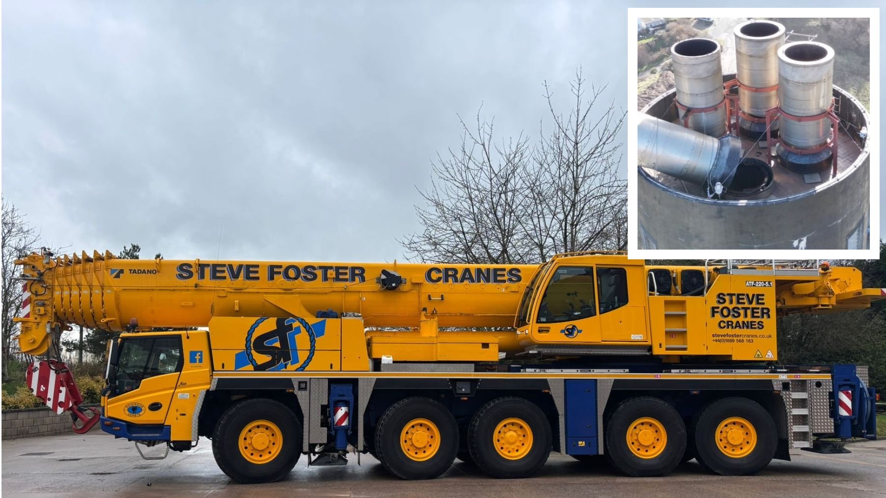 Huge crane to travel across island help 