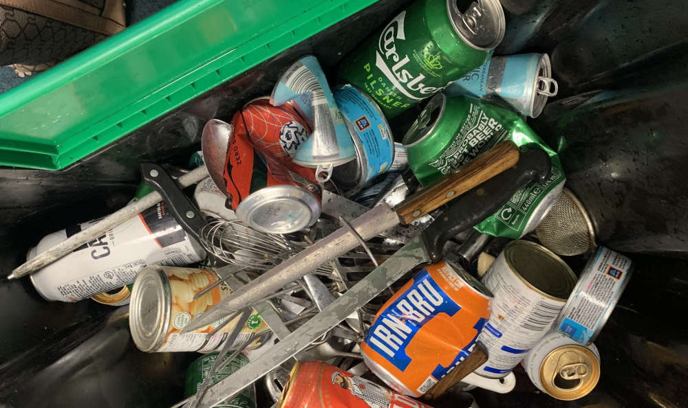 Stop putting knives in recycling, says c